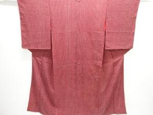 大正ロマン　錦紗抽象模様着物